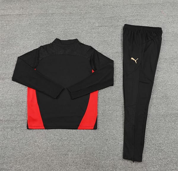 24/25 AC Milan Red Half Zipper Jacket+Long Pants - Image 13