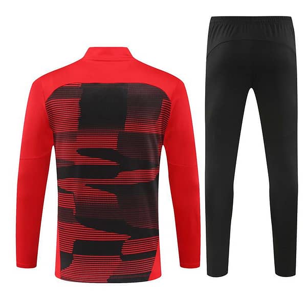 24/25 AC Milan Red Half Zipper Jacket+Long Pants - Image 15