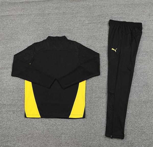 24/25 Borussia Dortmund Black Half Zipper Jacket+Long Pants - Image 13