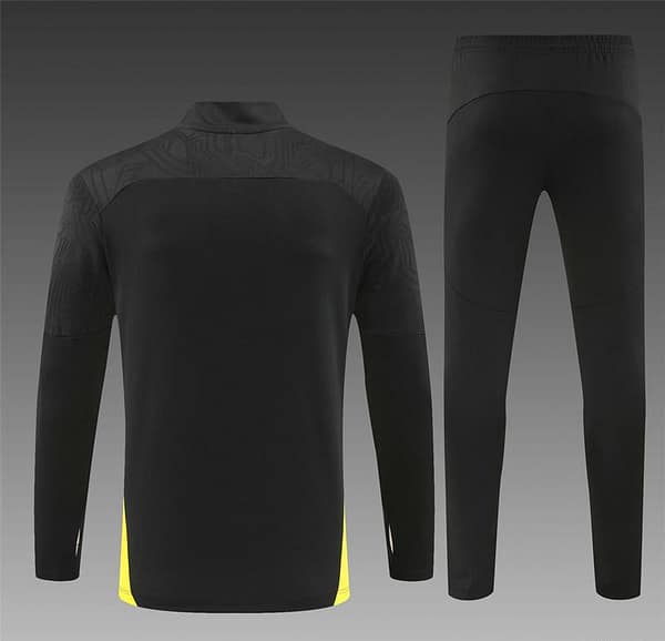 24/25 Borussia Dortmund Black Half Zipper Jacket+Long Pants - Image 15