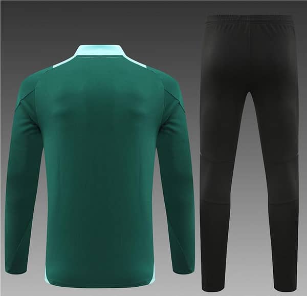 24/25 Manchester United Green Half Zipper Jacket+Long Pants - Image 15