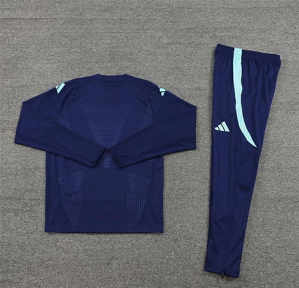24/25 Arsenal Blue Half Zipper Jacket+Long Pants - Image 12