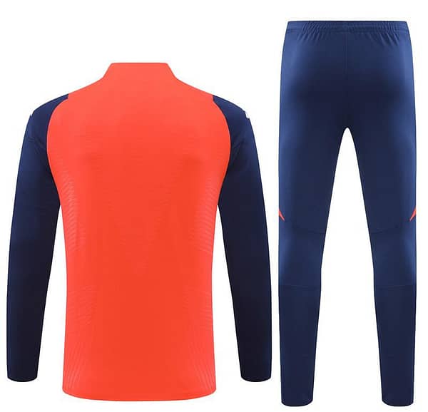 24/25 Manchester United Orange/Navy Half Zipper Jacket+Long Pants - Image 16