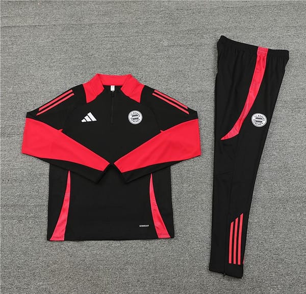 24/25 Bayern Munich Black Half Zipper Jacket+Long Pants - Image 15