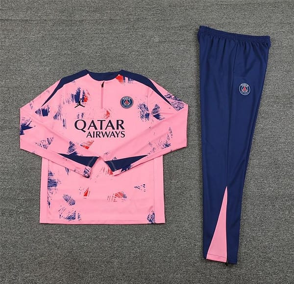 24/25 PSG Pink Half Zipper Jacket+Long Pants - Image 14