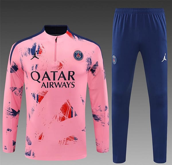 24/25 PSG Pink Half Zipper Jacket+Long Pants - Image 18