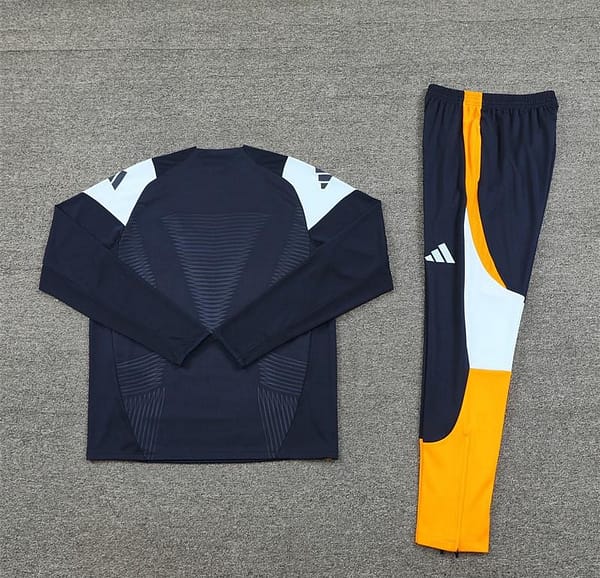 24/25 Real Madrid Navy Half Zipper Jacket+Long Pants - Image 8