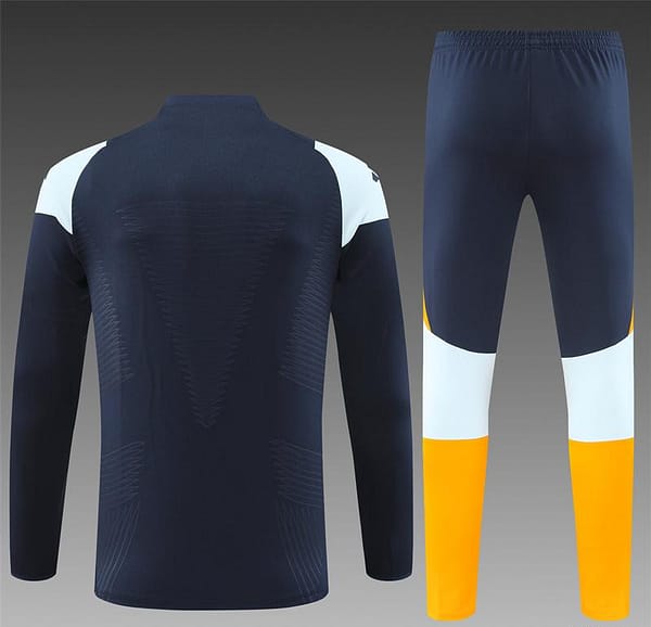 24/25 Real Madrid Navy Half Zipper Jacket+Long Pants - Image 15
