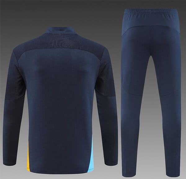 24/25 Olympique Marseille Navy Orange Zipper Jacket+Long Pants - Image 15