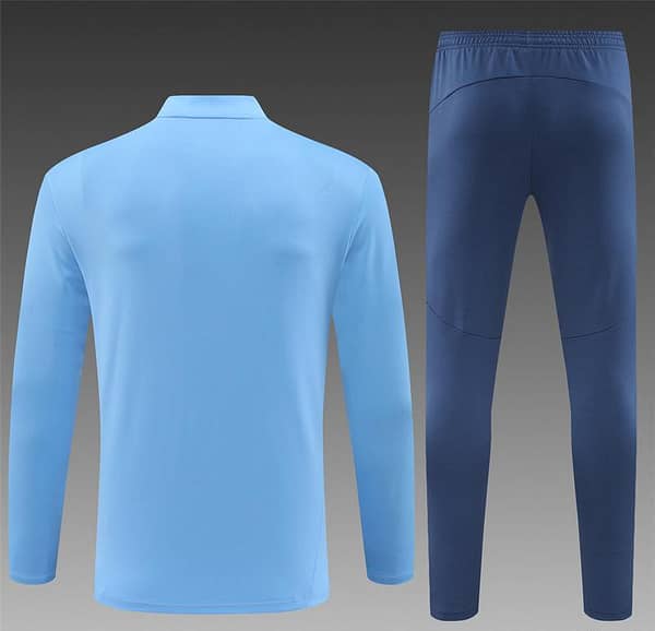 24/25 Manchester City Sky Blue Half Zipper Jacket+Long Pants - Image 13