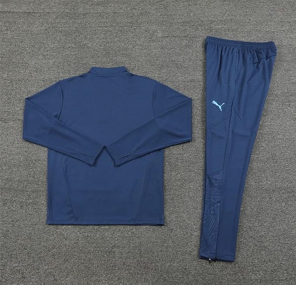 24/25 Manchester City Navy Half Zipper Jacket+Long Pants - Image 7