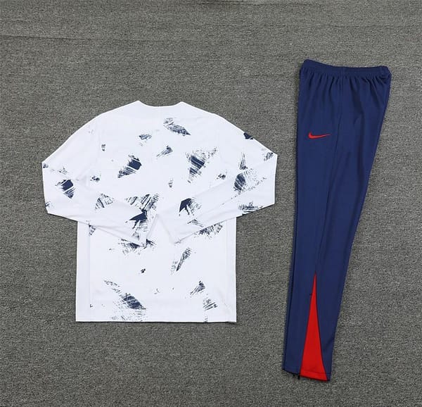 24/25 PSG White Camouflage Navy Half Zipper Jacket+Long Pants - Image 7