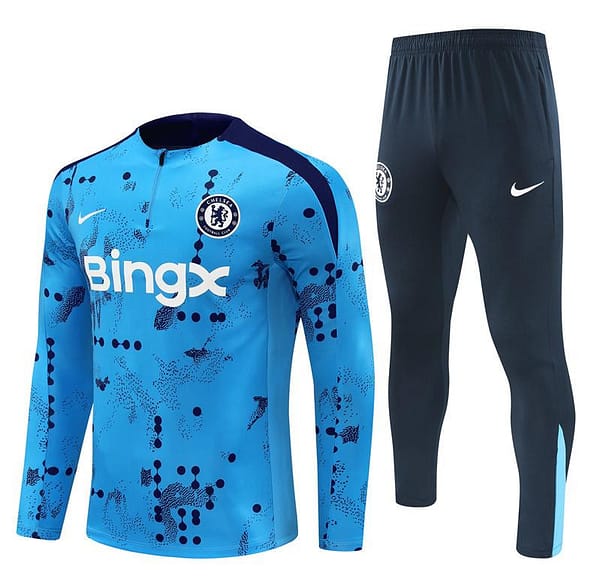 24/25 Chelsea Blue Half Zipper Jacket+Long Pants - Image 15