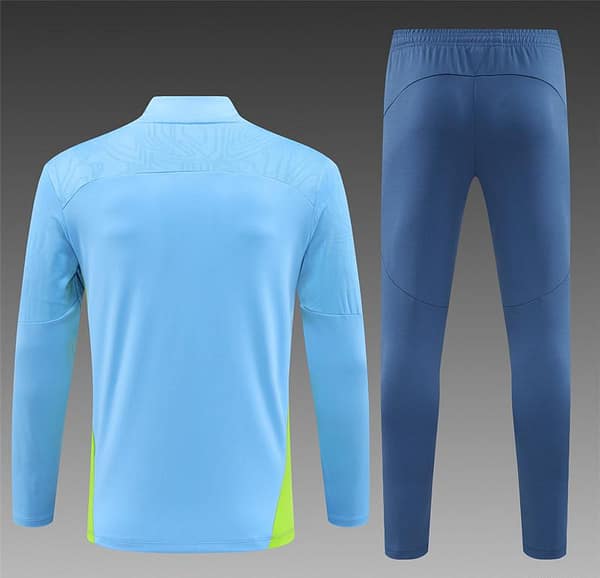24/25 Manchester City Sky Blue Half Zipper Jacket+Long Pants - Image 17