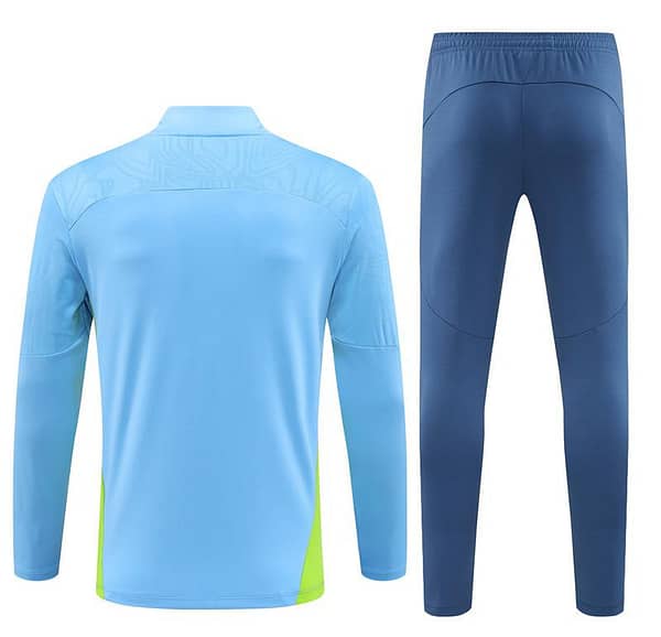 24/25 Manchester City Sky Blue Half Zipper Jacket+Long Pants - Image 18