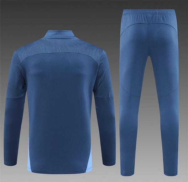 24/25 Manchester City Blue Half Zipper Jacket+Long Pants - Image 17