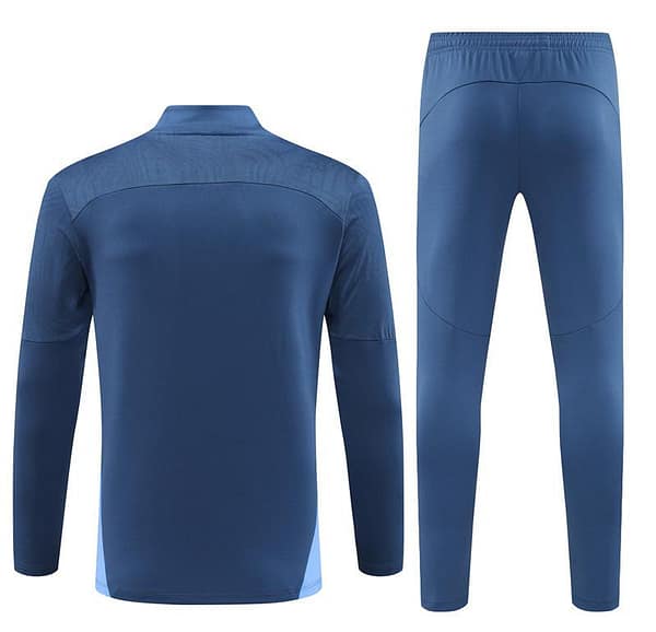 24/25 Manchester City Blue Half Zipper Jacket+Long Pants - Image 18