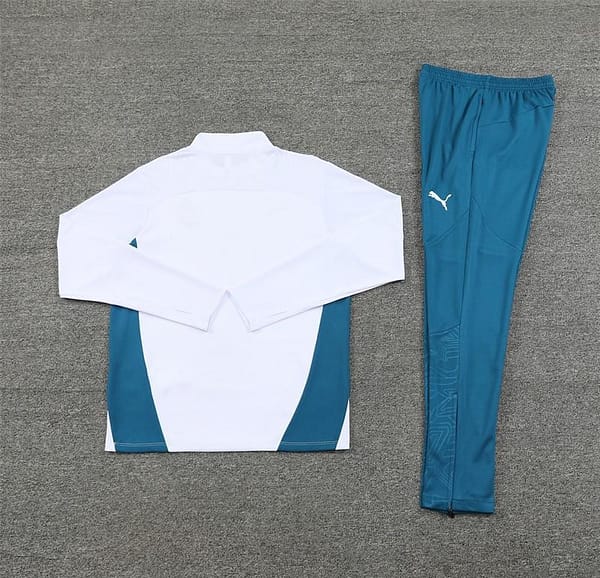 24/25 Olympique Marseille White Half Zipper Jacket+Long Pants - Image 9