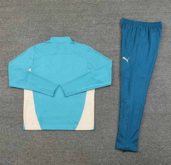 24/25 Olympique Marseille Lake Green Half Zipper Jacket+Long Pants - Image 15