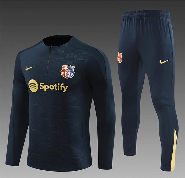 24/25  Barcelona Blue Special Half Zipper Jacket+Long Pants