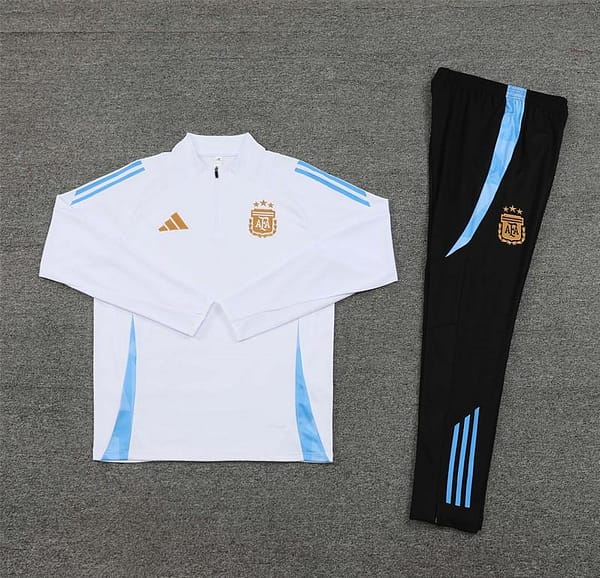 24/25 Argentina White Half Zipper Jacket+Long Pants - Image 15