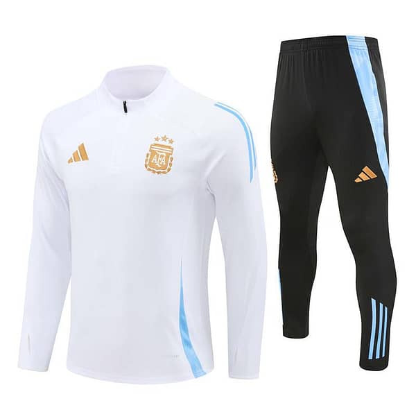 24/25 Argentina White Half Zipper Jacket+Long Pants - Image 18