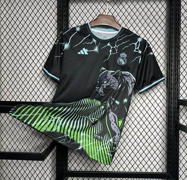 2024/25 Real Madrid Special Edition Black And Green Jersey - Image 2