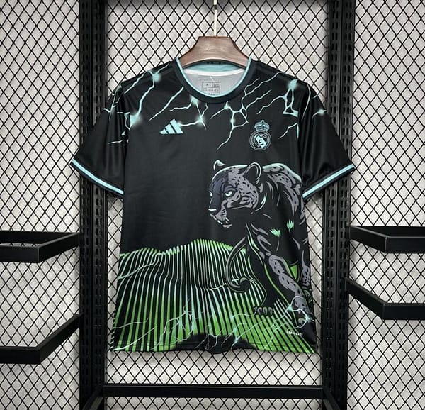 2024/25 Real Madrid Special Edition Black And Green Jersey - Image 8