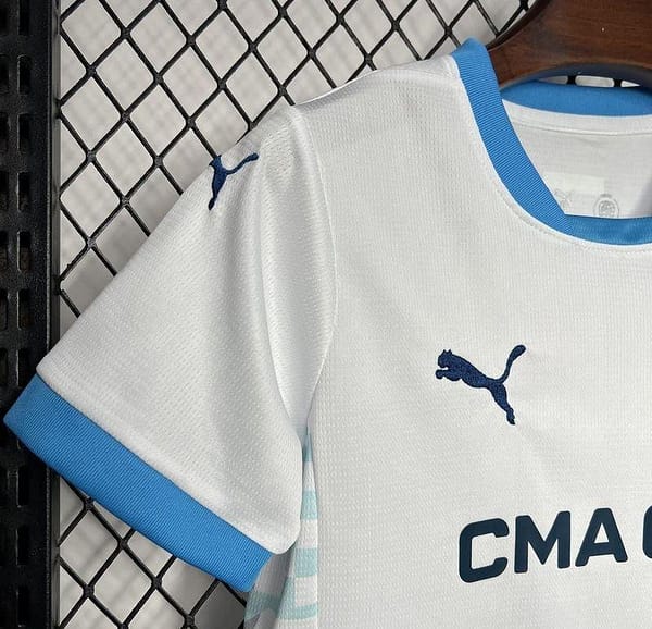24/25 Kids Olympique Marseille Home Jersey - Image 6