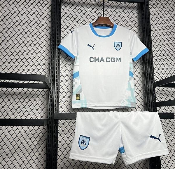 24/25 Kids Olympique Marseille Home Jersey - Image 7