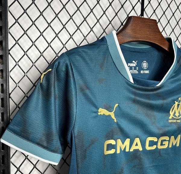 24/25 Kids Olympique Marseille Away Jersey - Image 4
