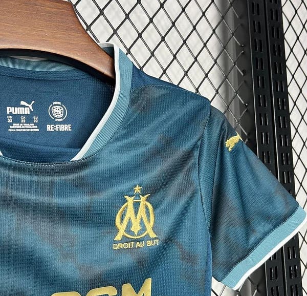 24/25 Kids Olympique Marseille Away Jersey - Image 5