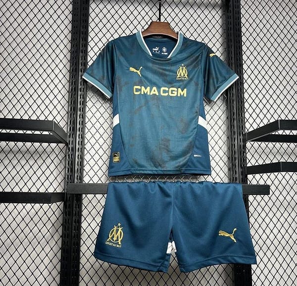24/25 Kids Olympique Marseille Away Jersey - Image 6