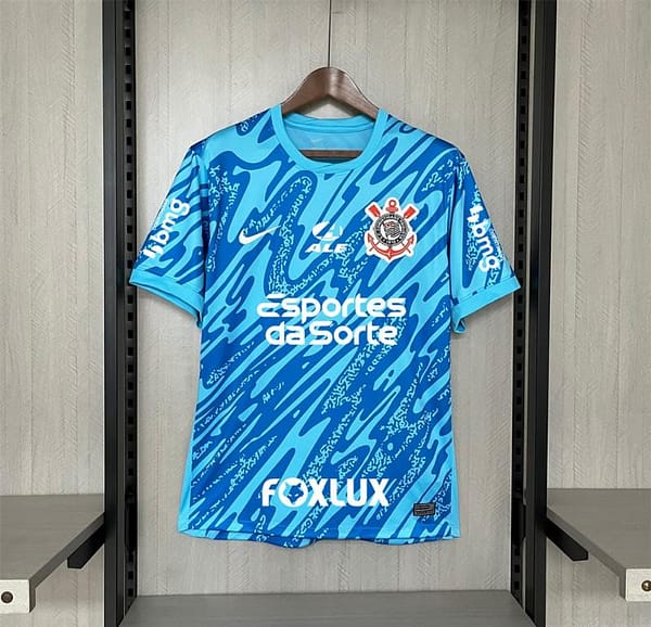 24/25 Corinthians Goallkeeper Blue All Sponsors New