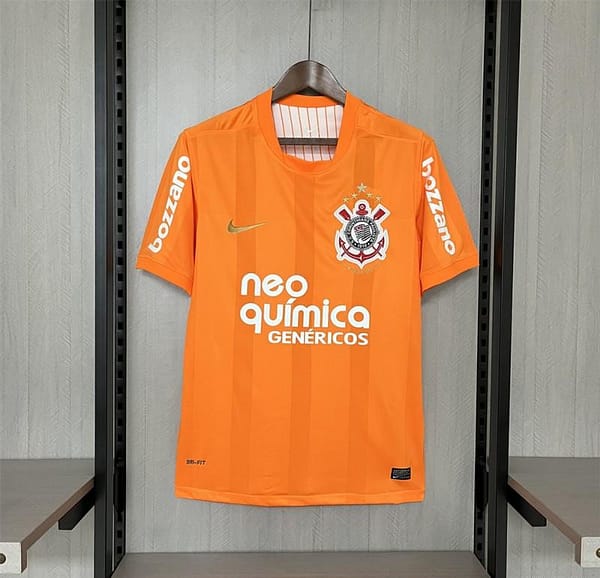 2010 Retro Corinthians Goalkeeper Orange Jersey