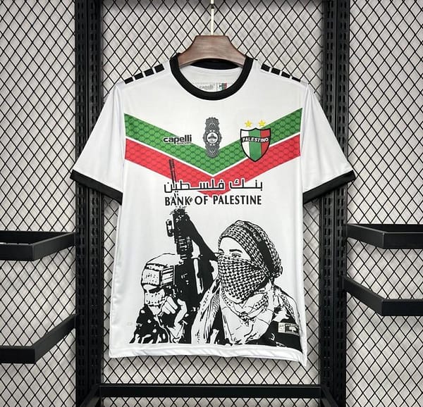 2024/25 CD Palestino White Graffiti Jersey - Image 3