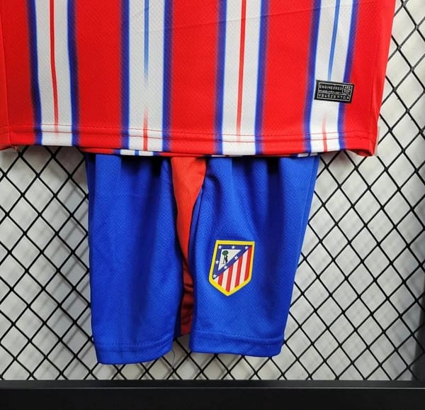 24/25 Kids Atletico Madrid Home 16-28 Jersey - Image 6