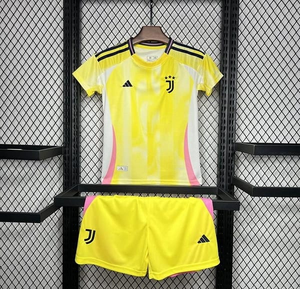24/25 Kids Juventus Away Yellow Jersey