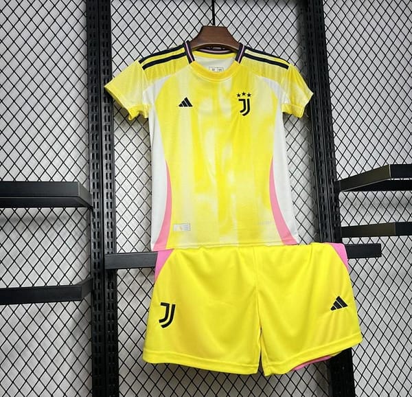 24/25 Kids Juventus Away Yellow Jersey - Image 3