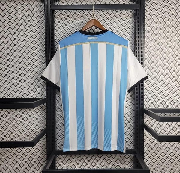 Retro 2014 Argentina Home Jersey - Image 4