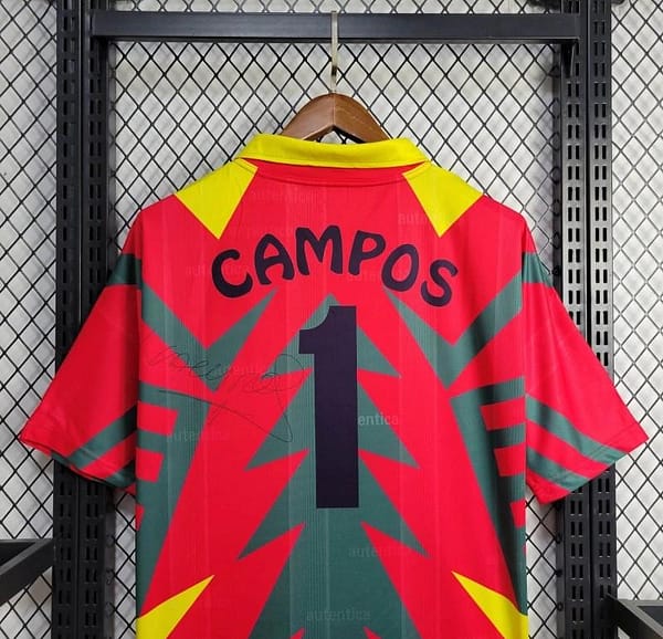 Retro 1998 Mexico World Cup Goalkeeper Red Jersey - Image 3