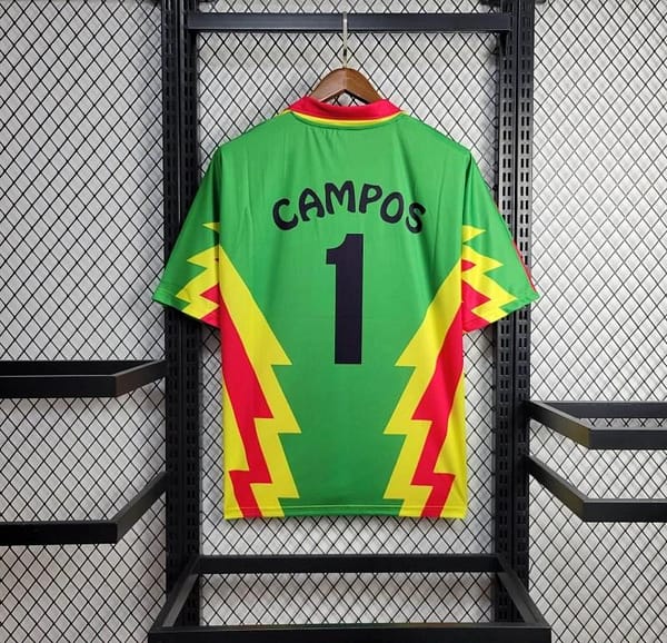 Retro 1998 Mexico CAMPOS 1 WORLD CUP HOME Jersey - Image 6