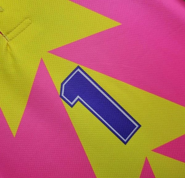 Retro 1998 Mexico Goalkeeper CAMPOS 1 WORLD CUP CAMPOS 1 Home Pink Jersey - Image 2