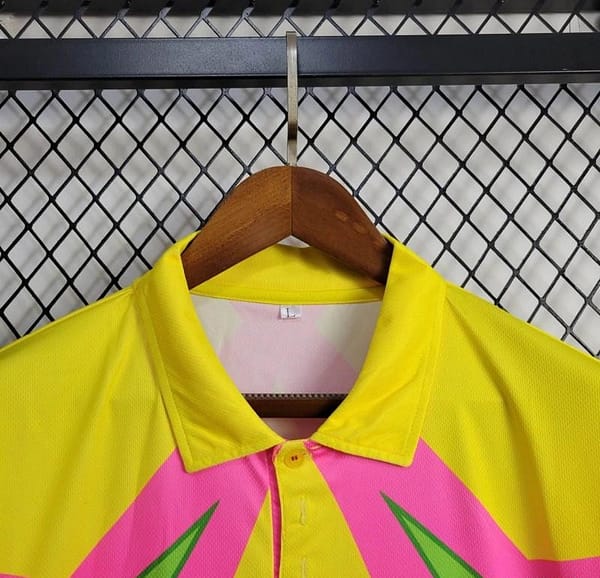 Retro 1998 Mexico Goalkeeper CAMPOS 1 WORLD CUP CAMPOS 1 Home Pink Jersey - Image 5