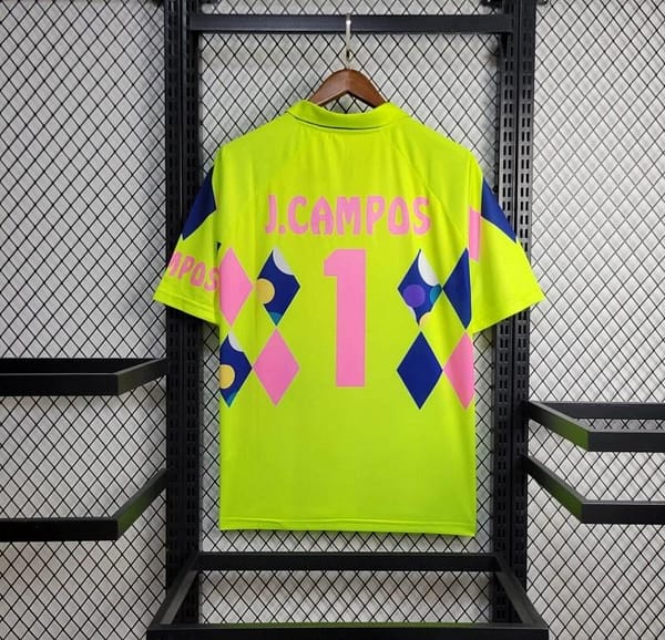 Retro 1992/93 Mexico Goalkeeper CAMPOS 1 Home Green Jersey - Image 7