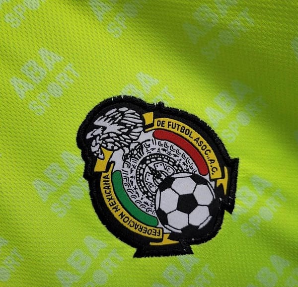 Retro 1995 Mexico CAMPOS 9 Home Yellow Jersey - Image 3