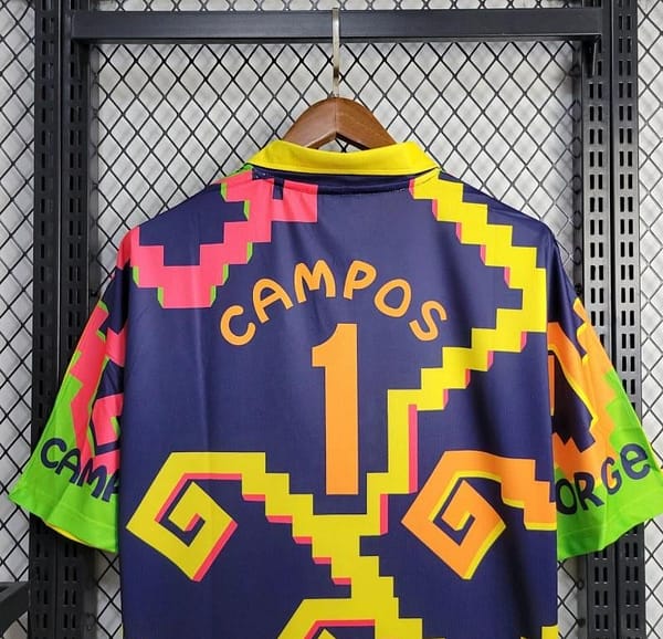 Retro 1995 Mexico Goalkeeper Campos Jersey - Image 3
