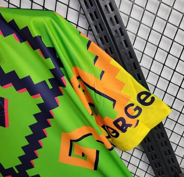 Retro 1995 Mexico Goalkeeper Campos Jersey - Image 4