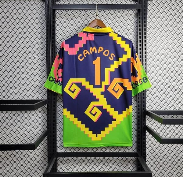 Retro 1995 Mexico Goalkeeper Campos Jersey - Image 7