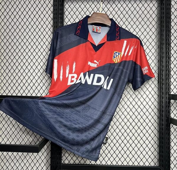Retro 96/97 Atletico Madrid Away Jersey - Image 2